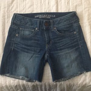 American Eagle Midi Denim Shorts